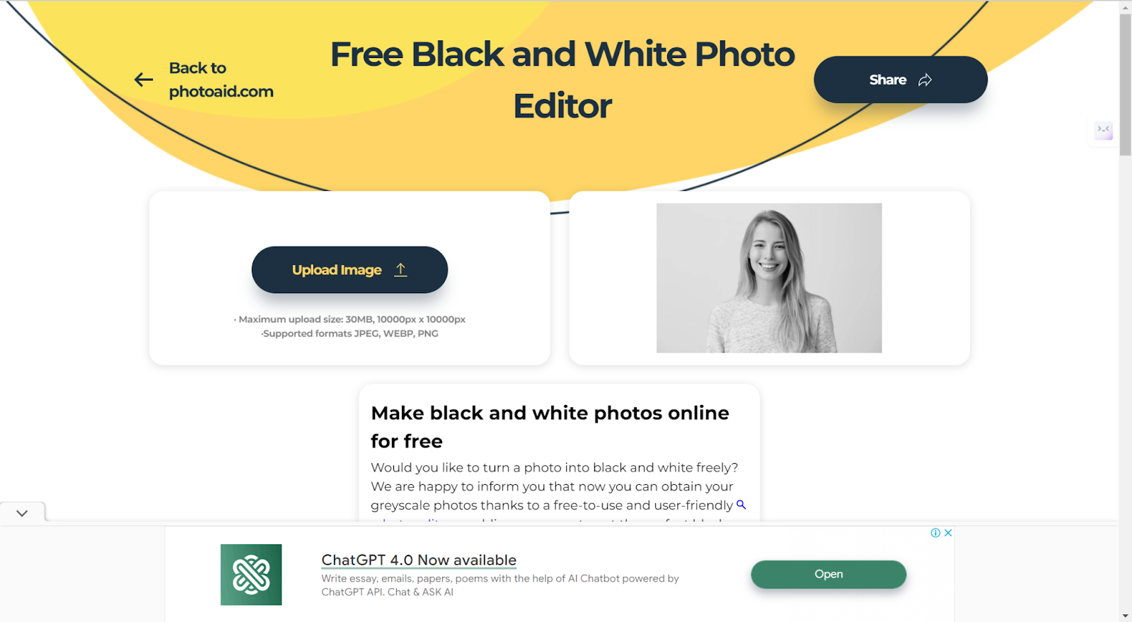 editor foto hitam putih gratis