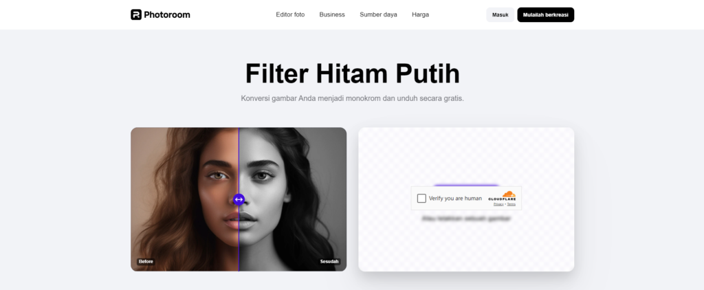 filter hitam putih photoroom
