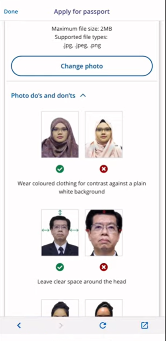 singapore passport photo dos and donts