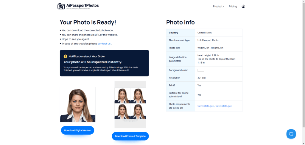 us passport photo print