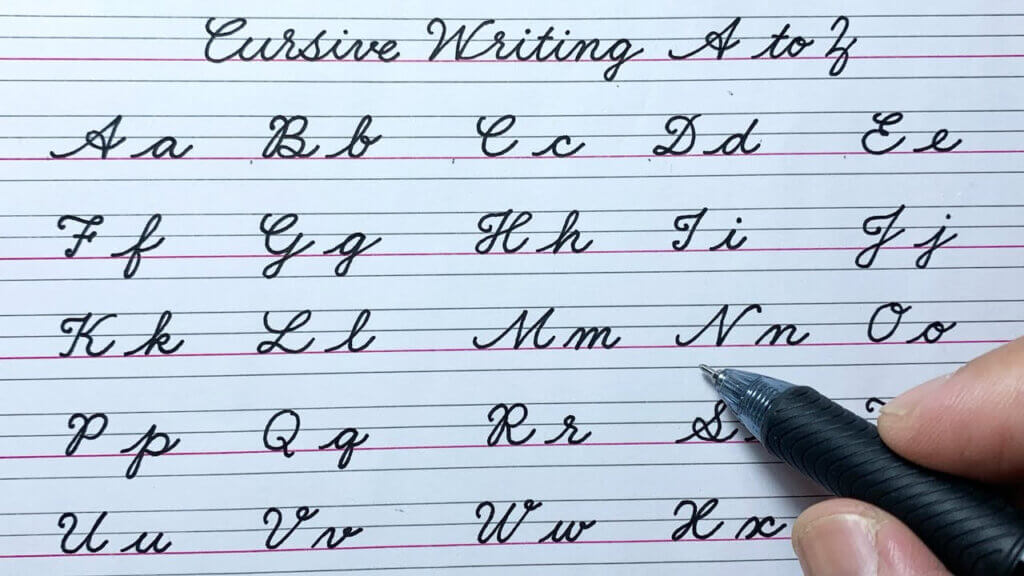 cursive writing