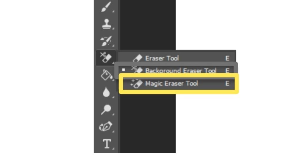 Remove background on Photoshop by using Magic Eraser Tool