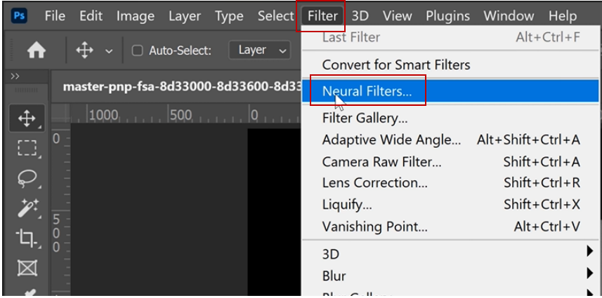 Colorize Neural Filter- step 3