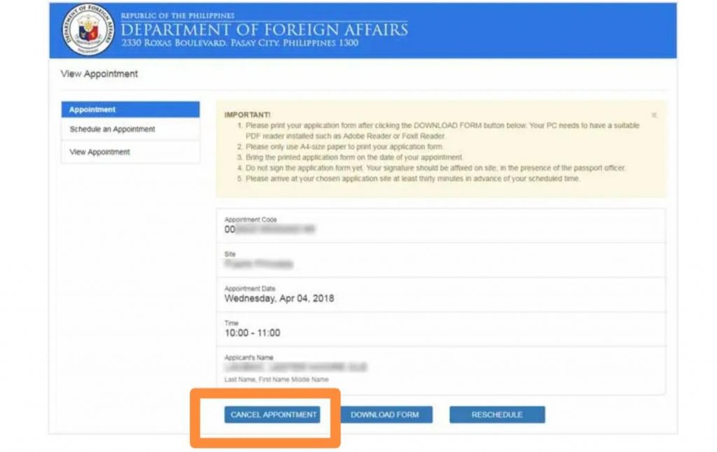 how-to-cancel-or-reschedule-philippine-passport-appointment