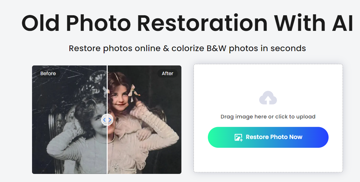 Old Photo Restoration with AI from FOTOR