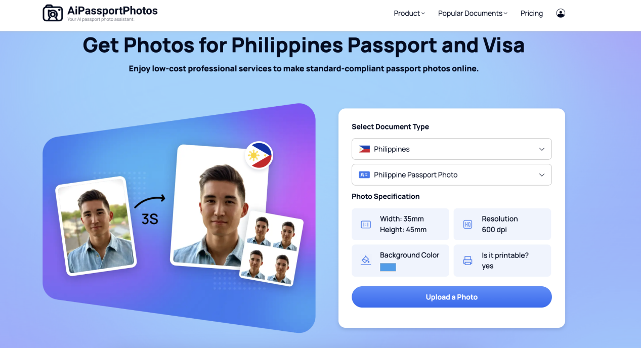 Get Photos for Philippines Passport and Visa