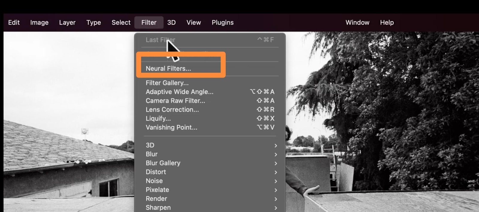 using neural filters on photoshop