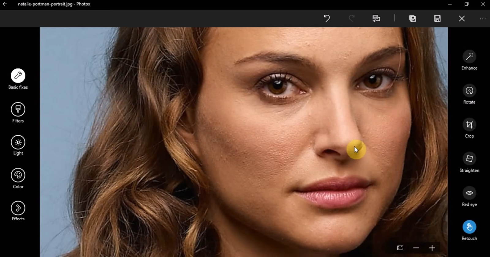 retouch photos on windows