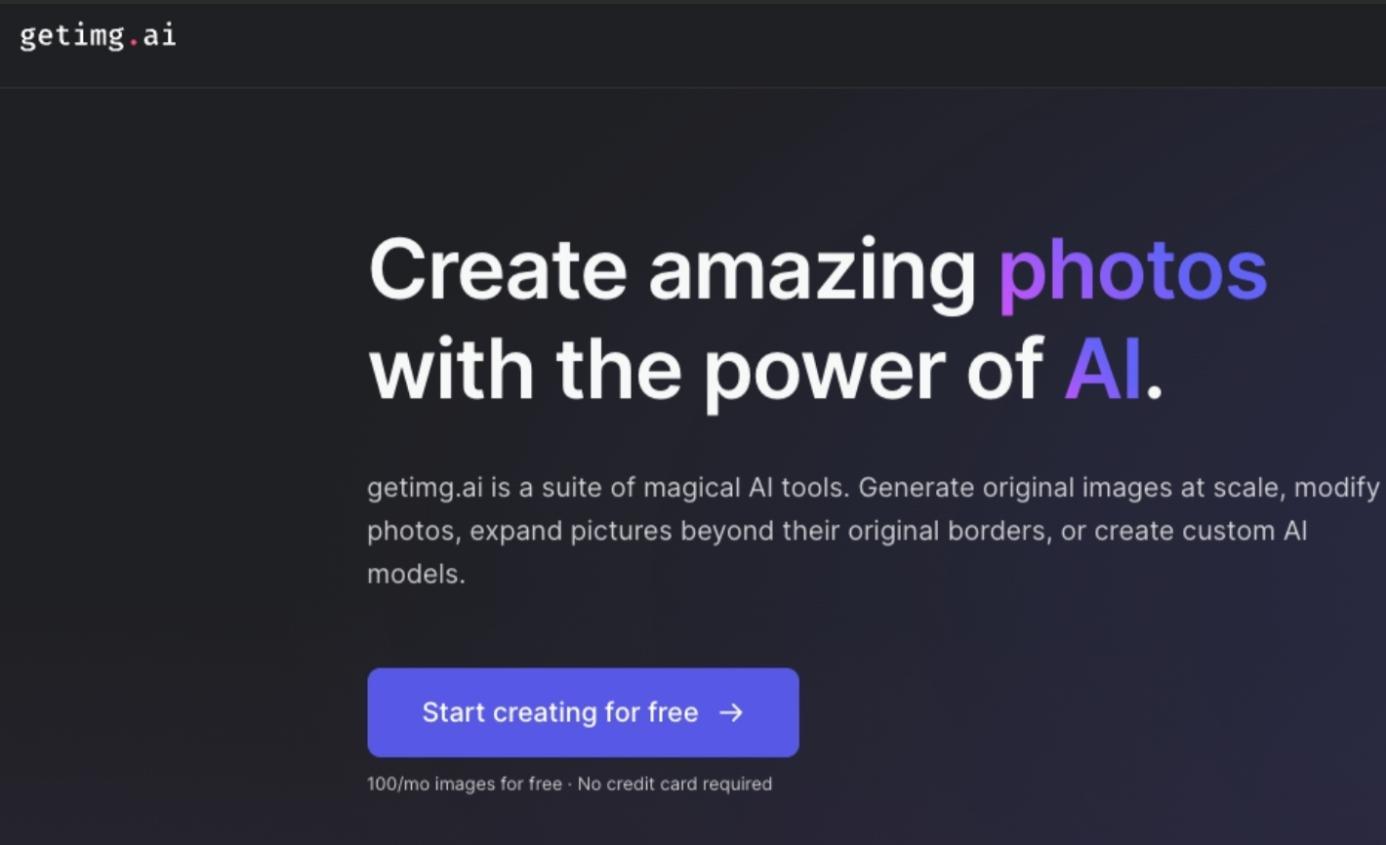 Getimg.ai homepage