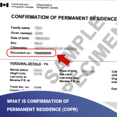 What is Confirmation of Permanent Residence (COPR)