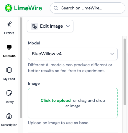 LimeWire prompt