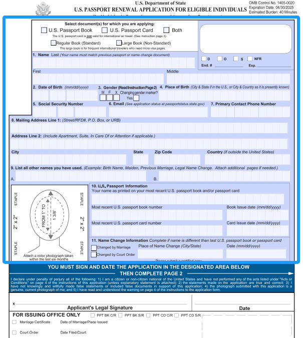 Enter your passport number