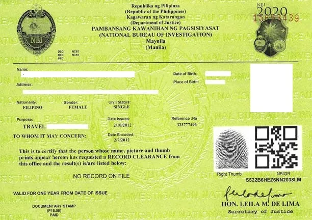 NBI Clearance