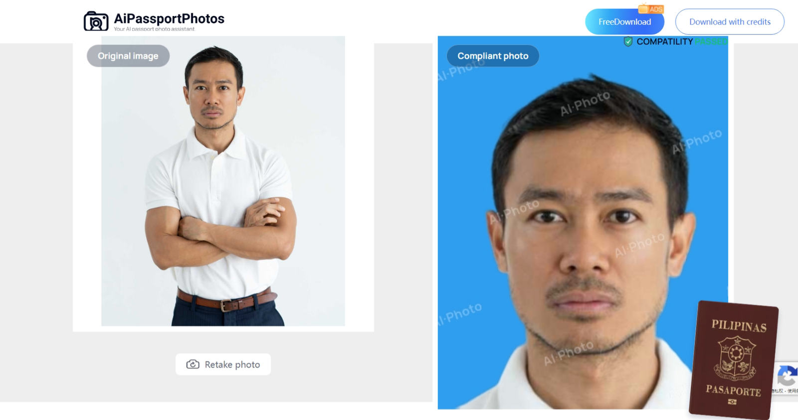 make passport photo online