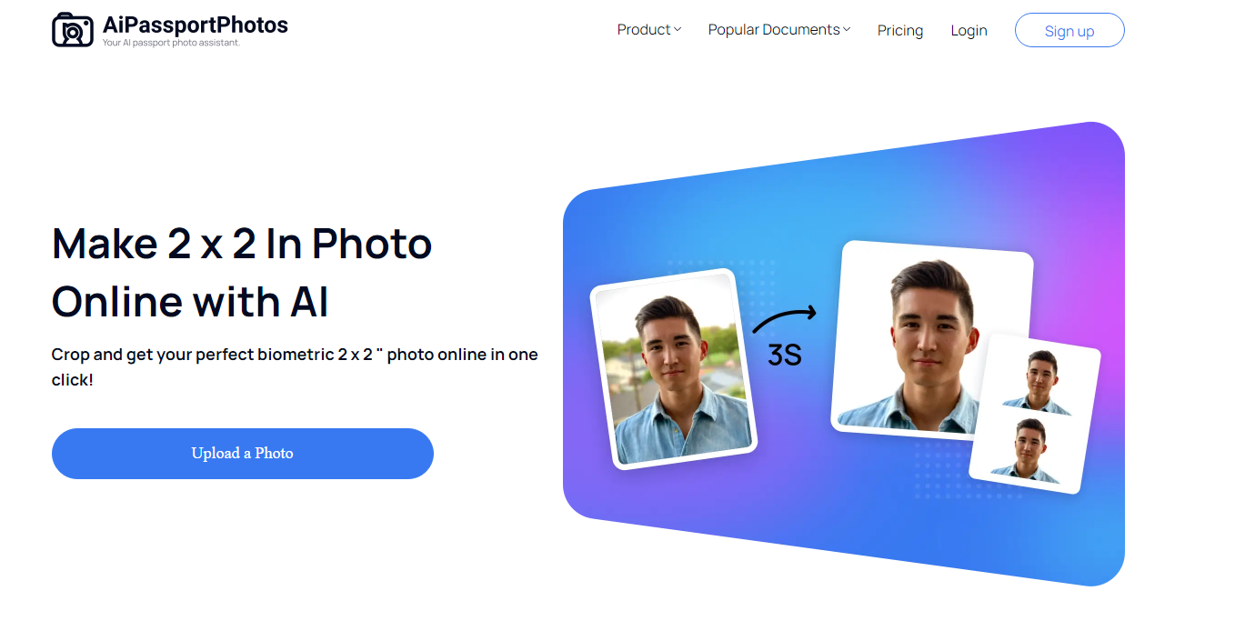 AiPassportPhotos website