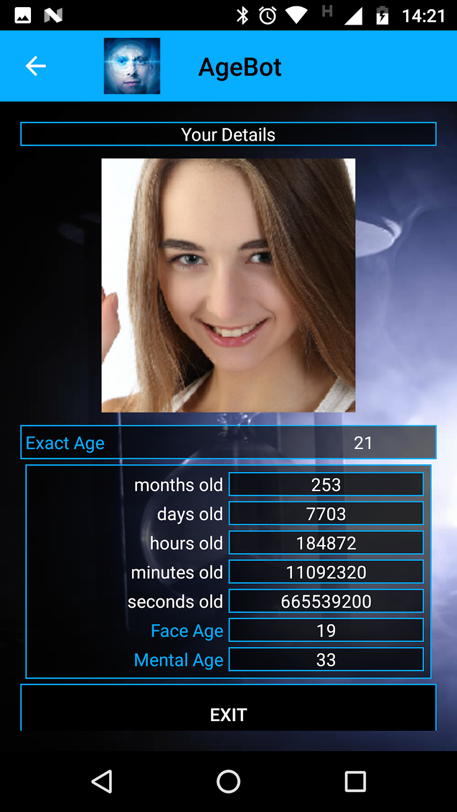 face age app interface