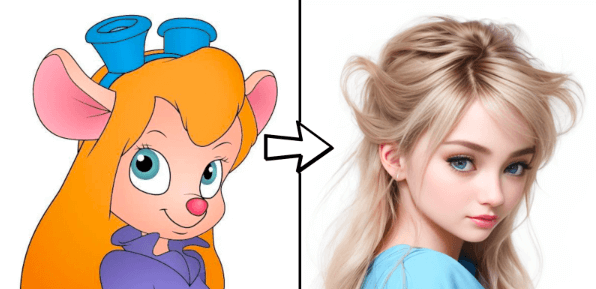 turn cartoon photos into real pictures on Artimator