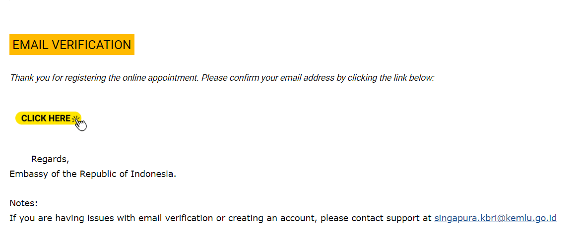 email verification