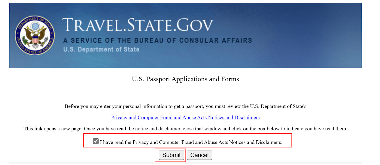 Visit state.gov