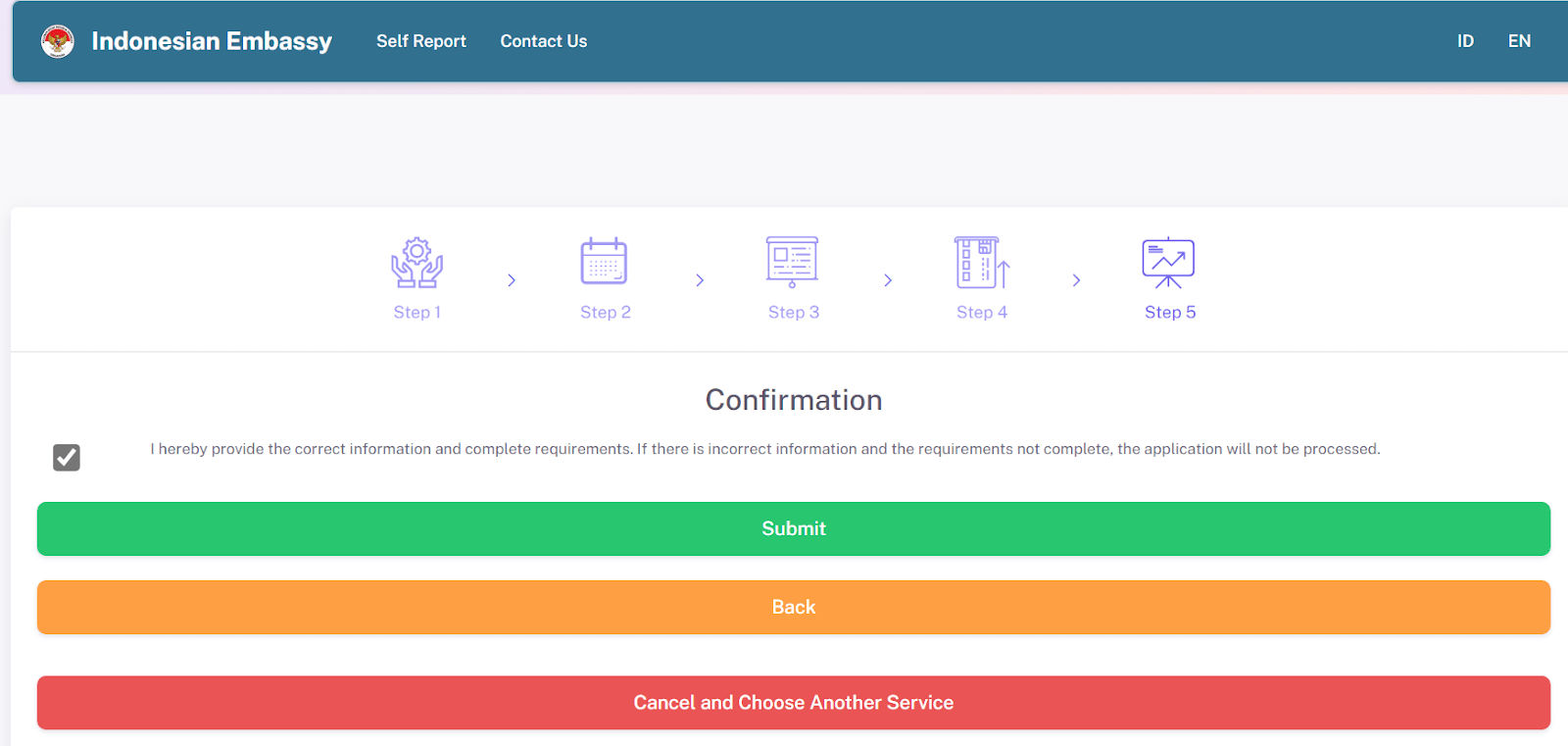 confirmation on scheduling an appointment to renew indonesian passport in singapore