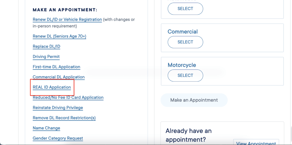 California DMV online portal