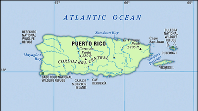 Puerto Rico map