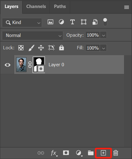 add a new layer on photoshop