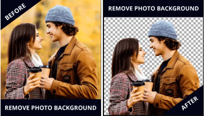 add black background to photo using an app