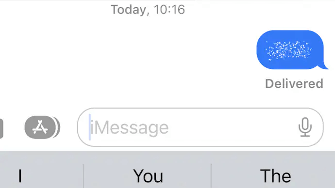 blur text content on imessage