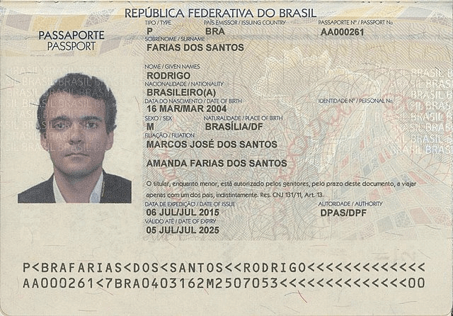 brazil passport book