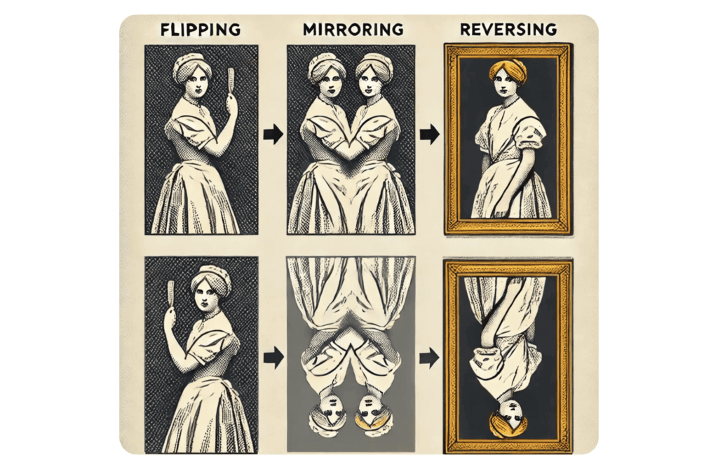 flip mirror reverse image