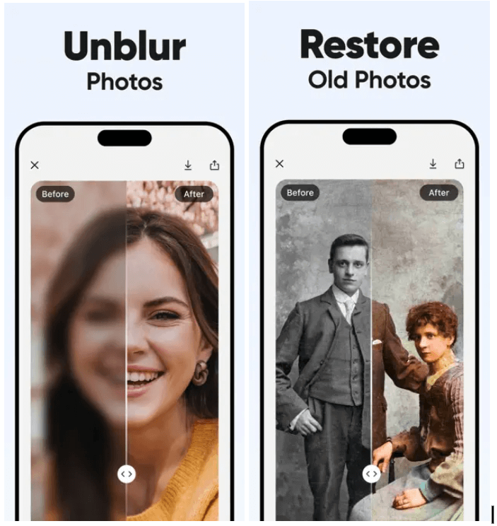 Convert Blur Photo Using an App