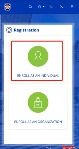 enroll as an individual on LTMS portal