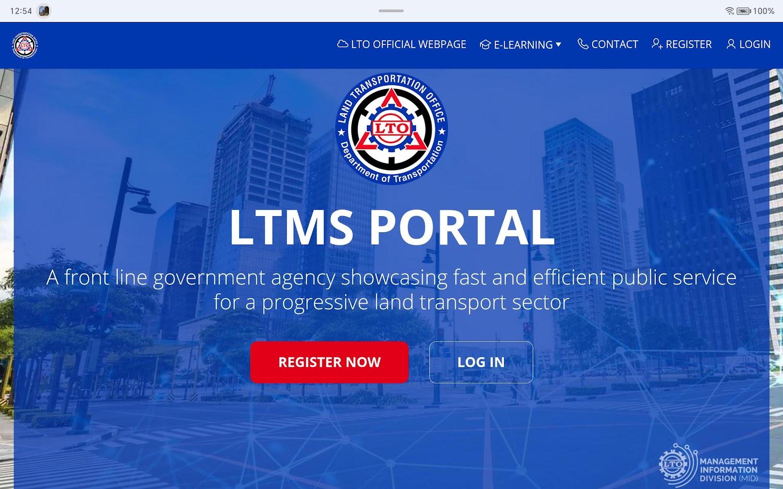 LTMS portal