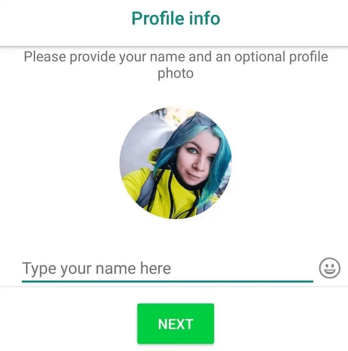 whatsapp profile info