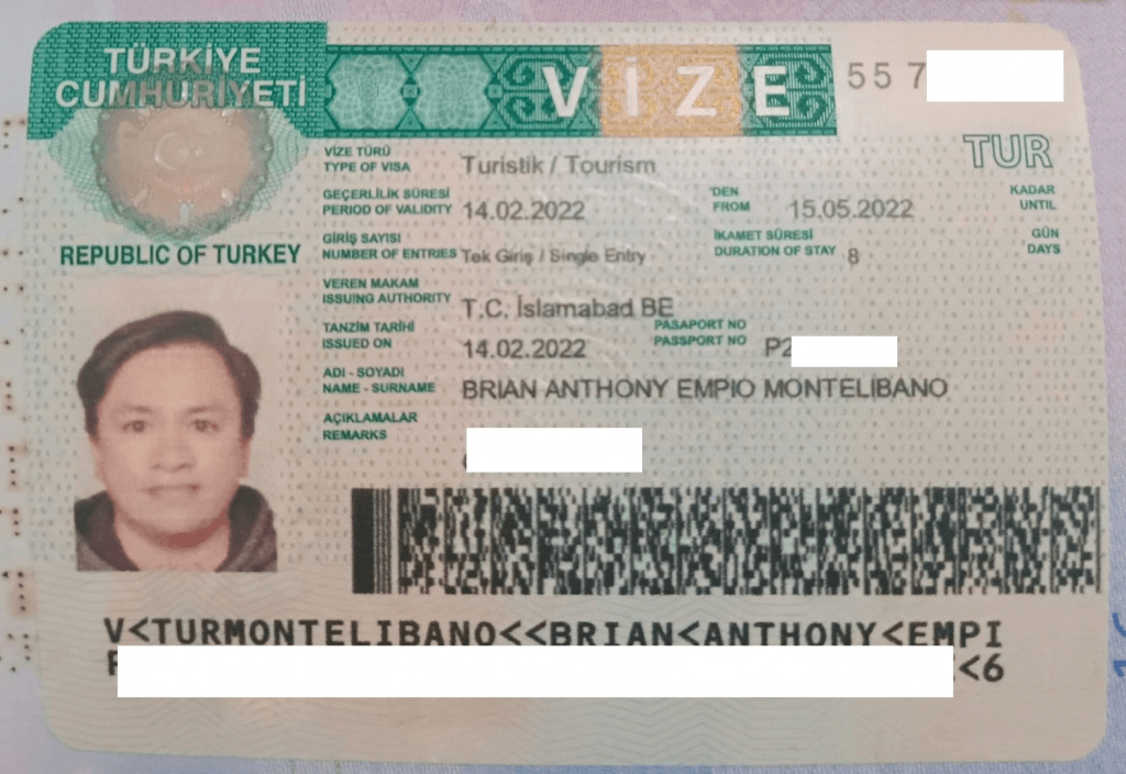 Turkish Visitor Visa