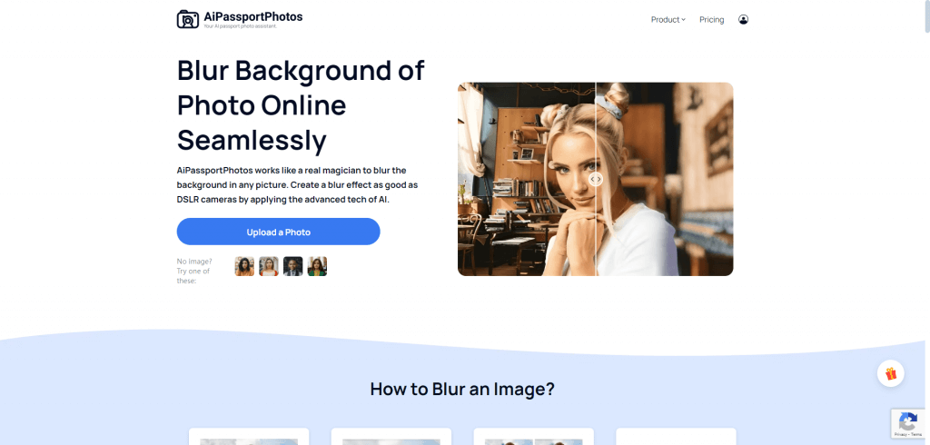 blur background online