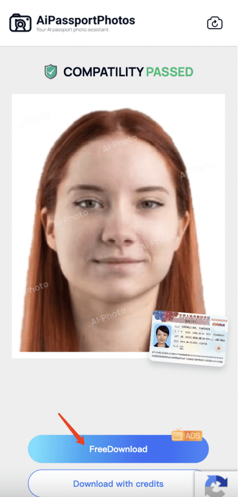 resize china visa photos online