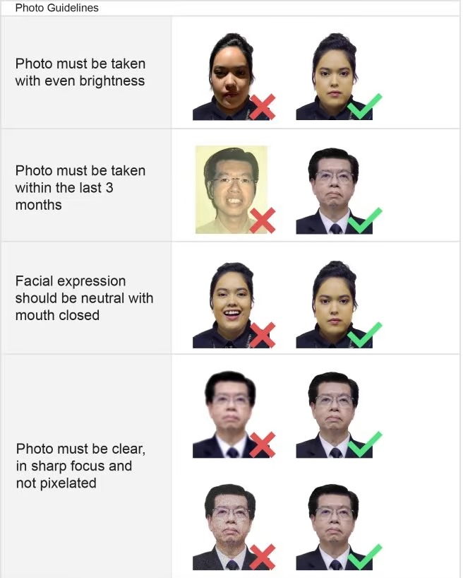 singapore ic photo guidelines