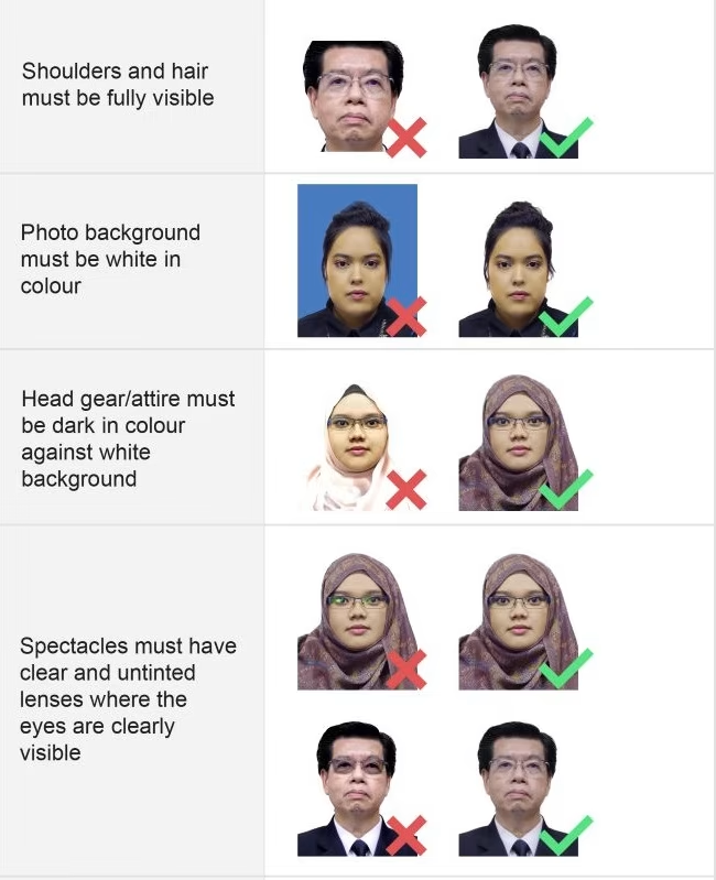 singapore nric photo guidelines