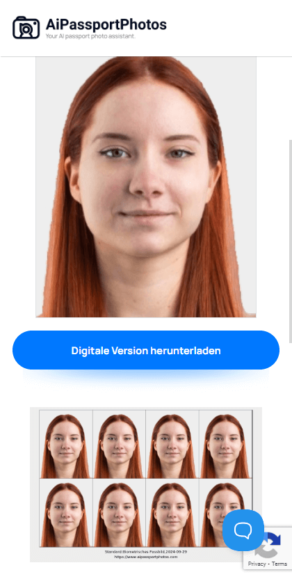 crop german passport photos online