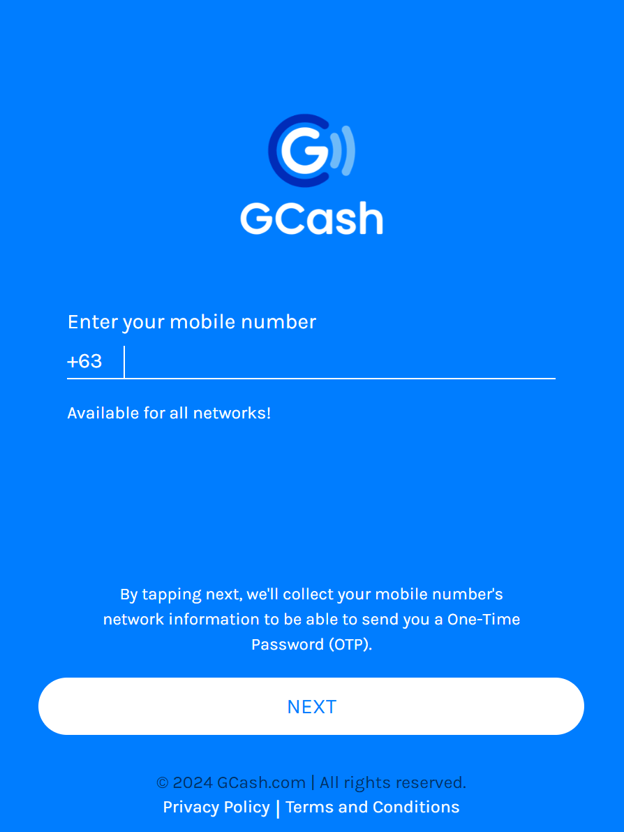 Enter your mobile phone number