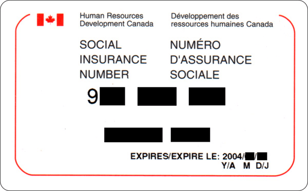 social insurance number