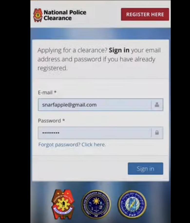 National Police Clearance System