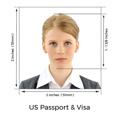 2x2 US visa photo