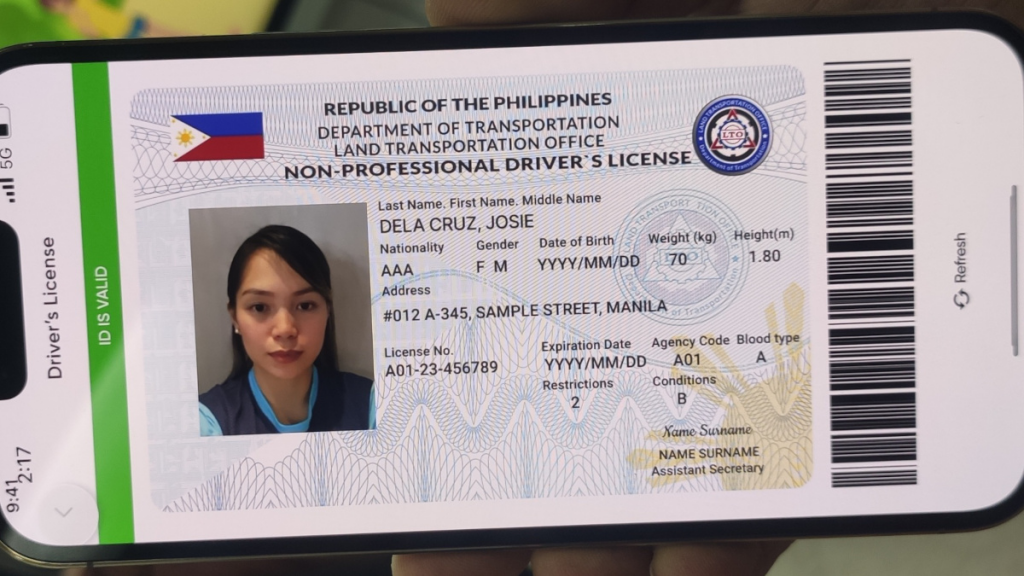 LTO Digital Driver's License