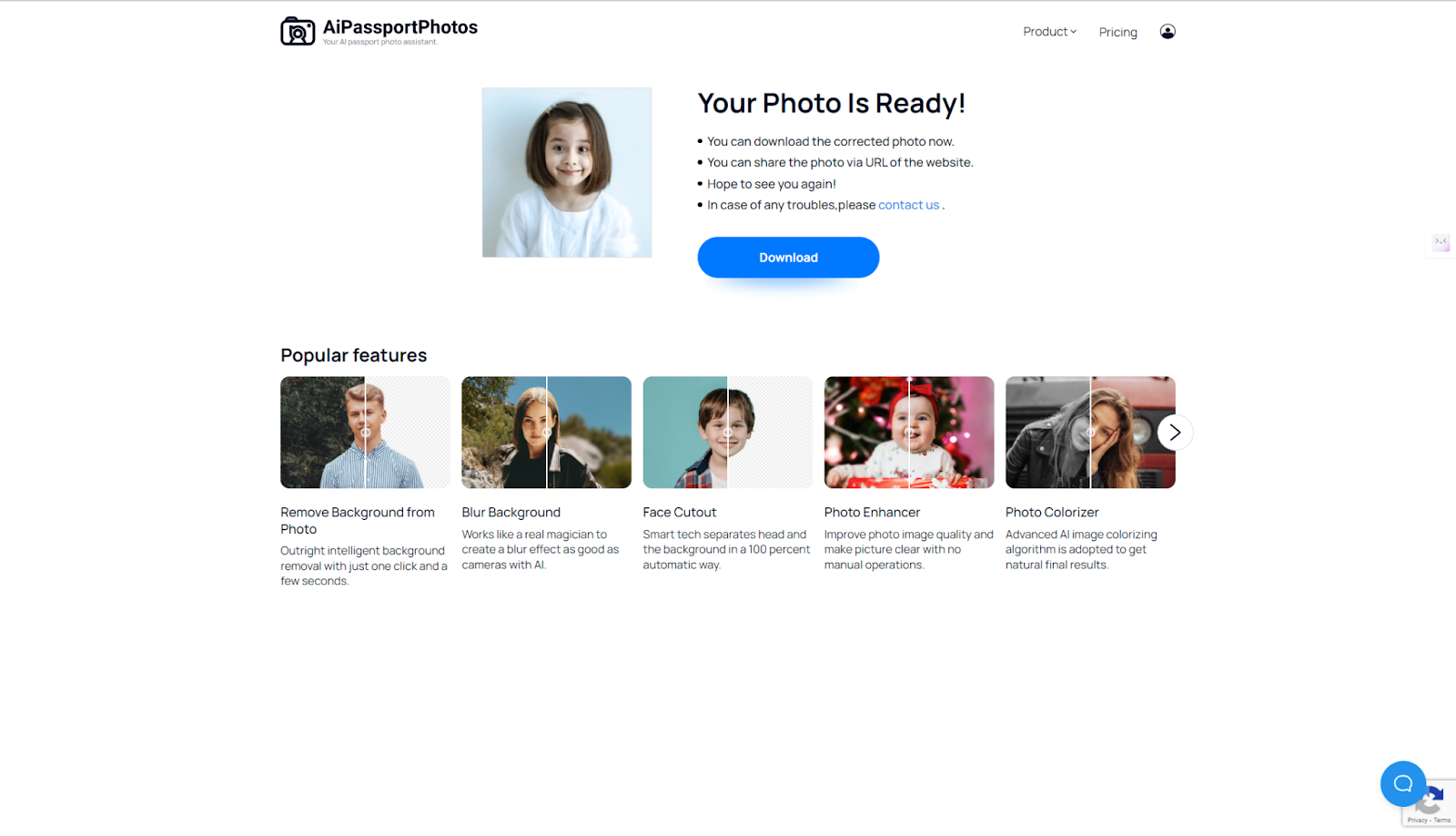 enhance photo resolution on AiPassportPhotos AI Image Improver