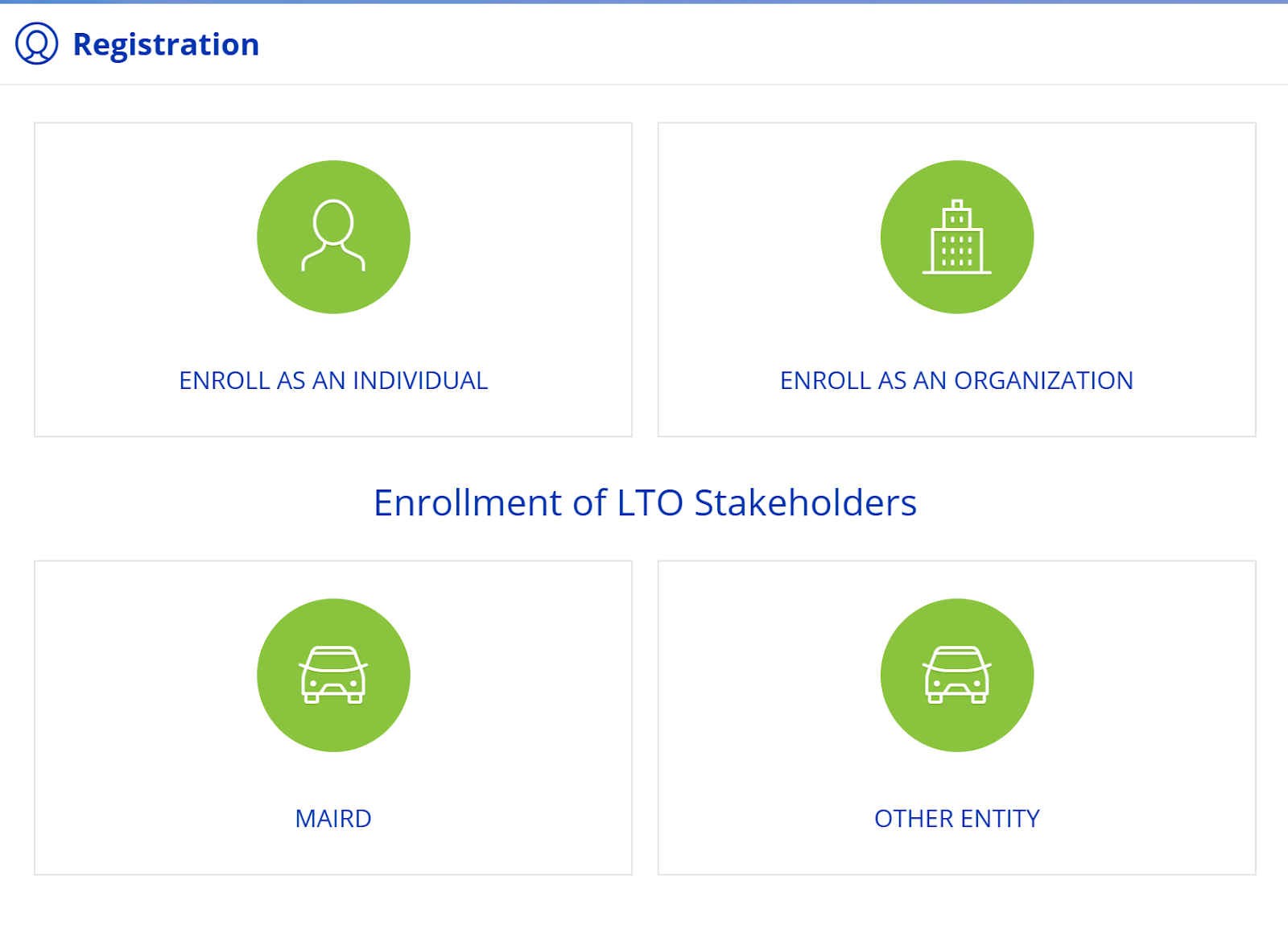 Enroll as an Individual on LTMS portal