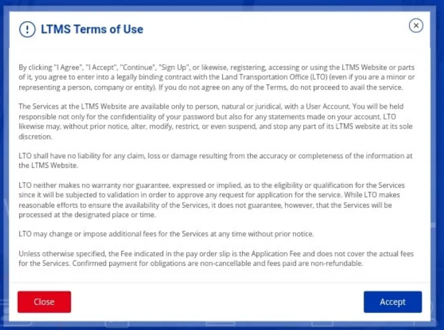 LTMS Terms of Use