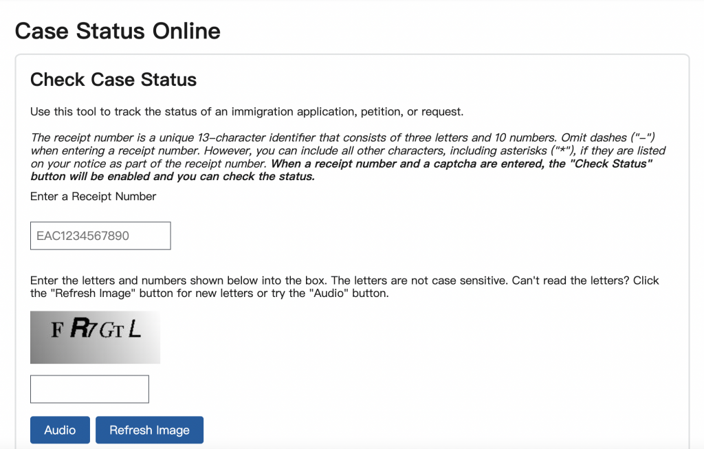 USCIS Case Status Tracker